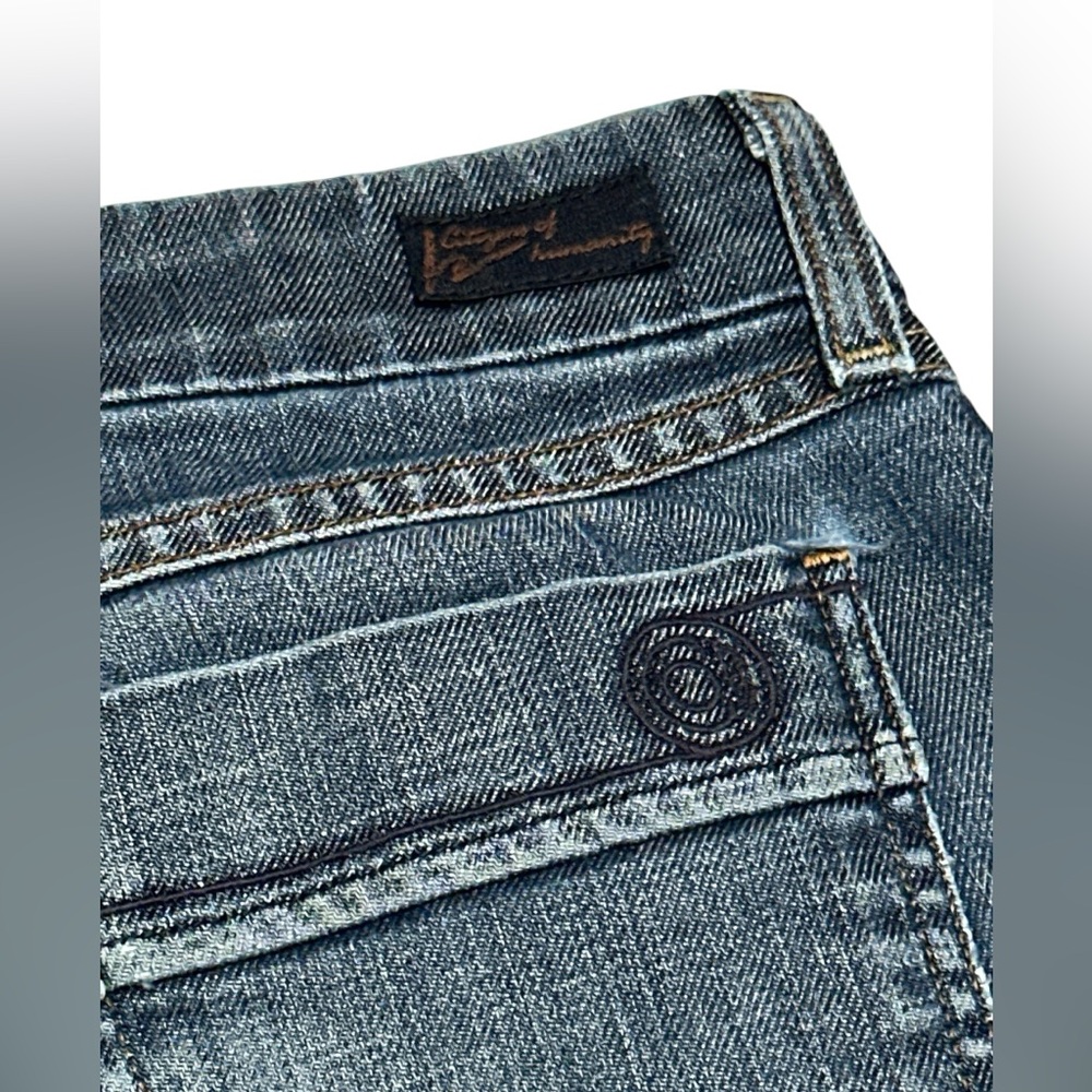 Citizens Of Humanity Dark Blue Denim Bermuda Shorts - Picture 3 of 9